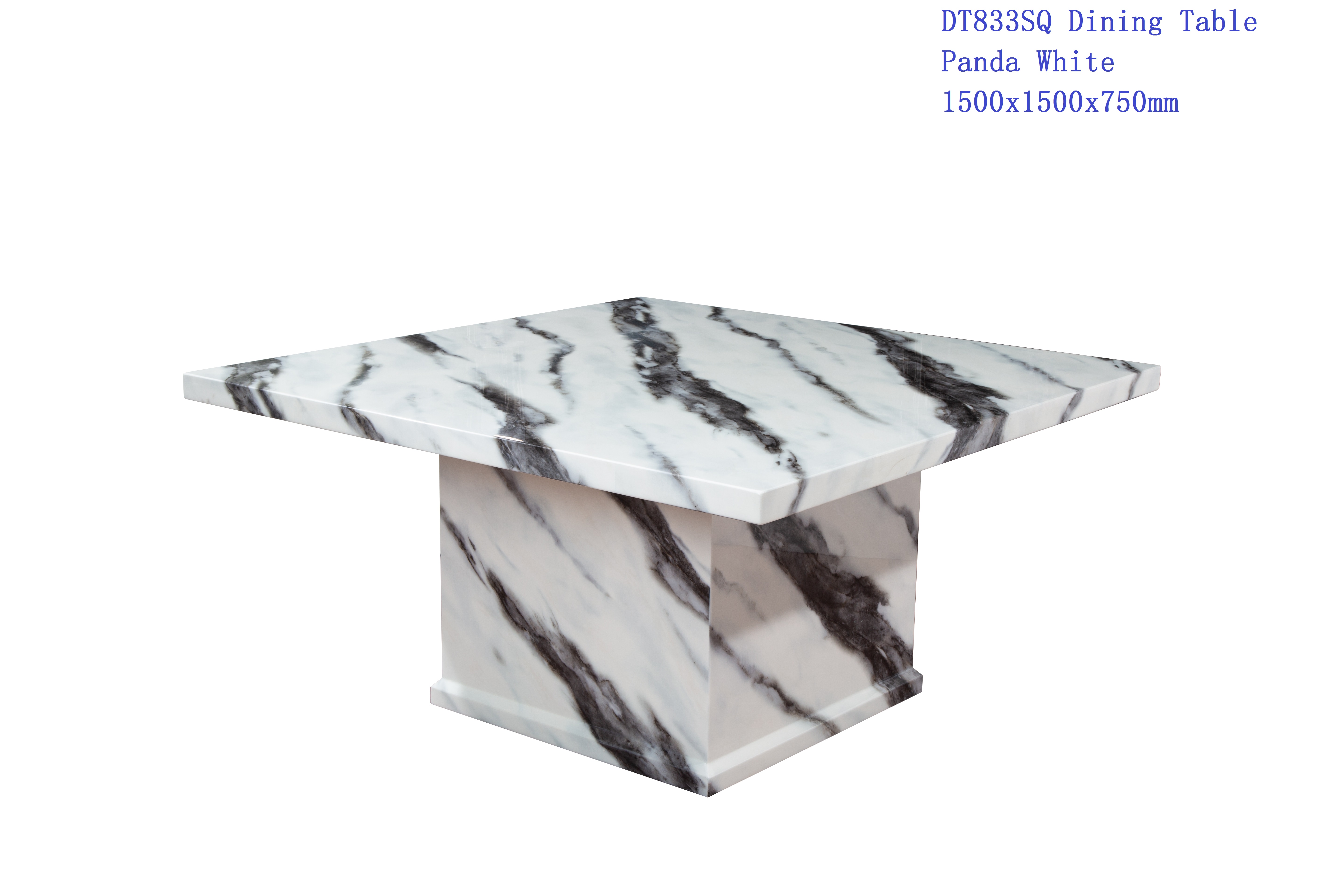DT833 SQUARE MARBLE DINING TABLE