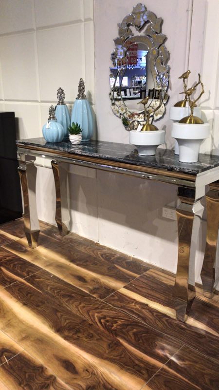 874 MARBLE TOP CONSOLE TABLE
