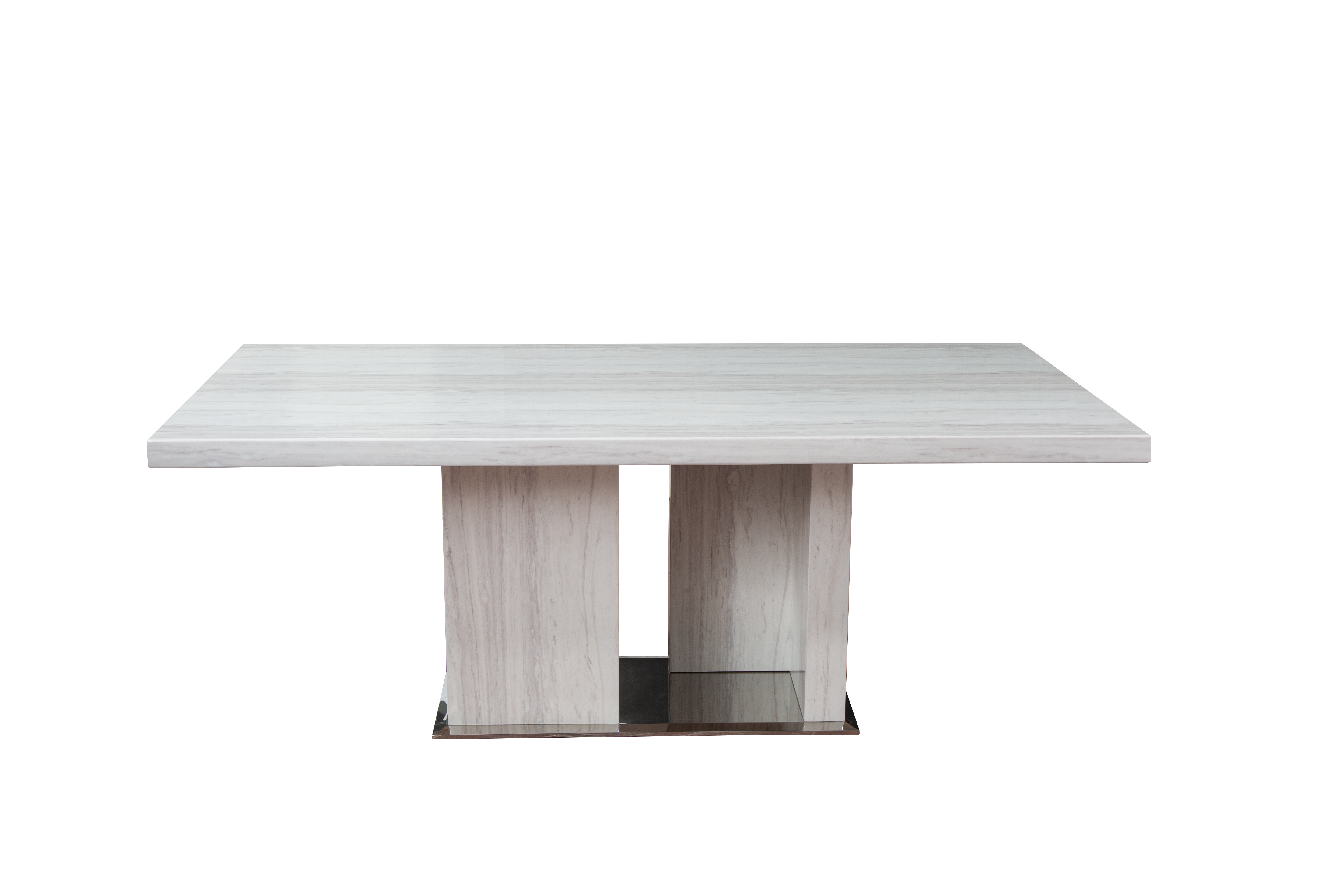 DT831 RECTANGLE MARBLE DINING TABLE
