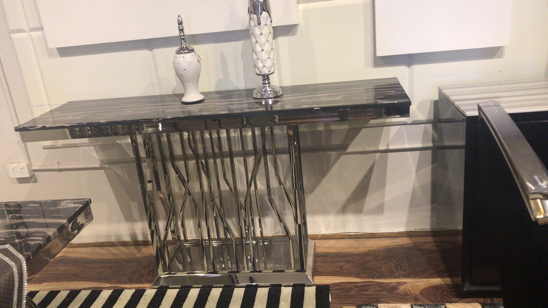 965 MARBLE TOP CONSOLE TABLE