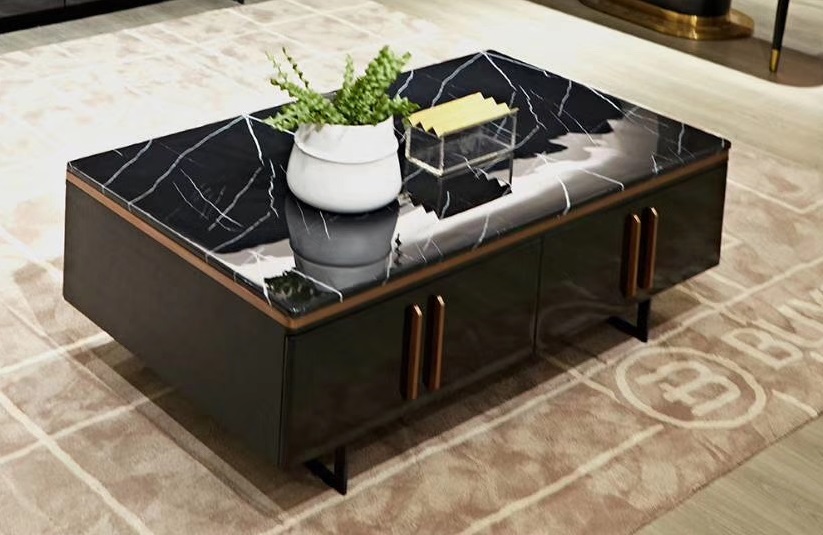 A1075 MARBLE TOP COFFEE TABLE