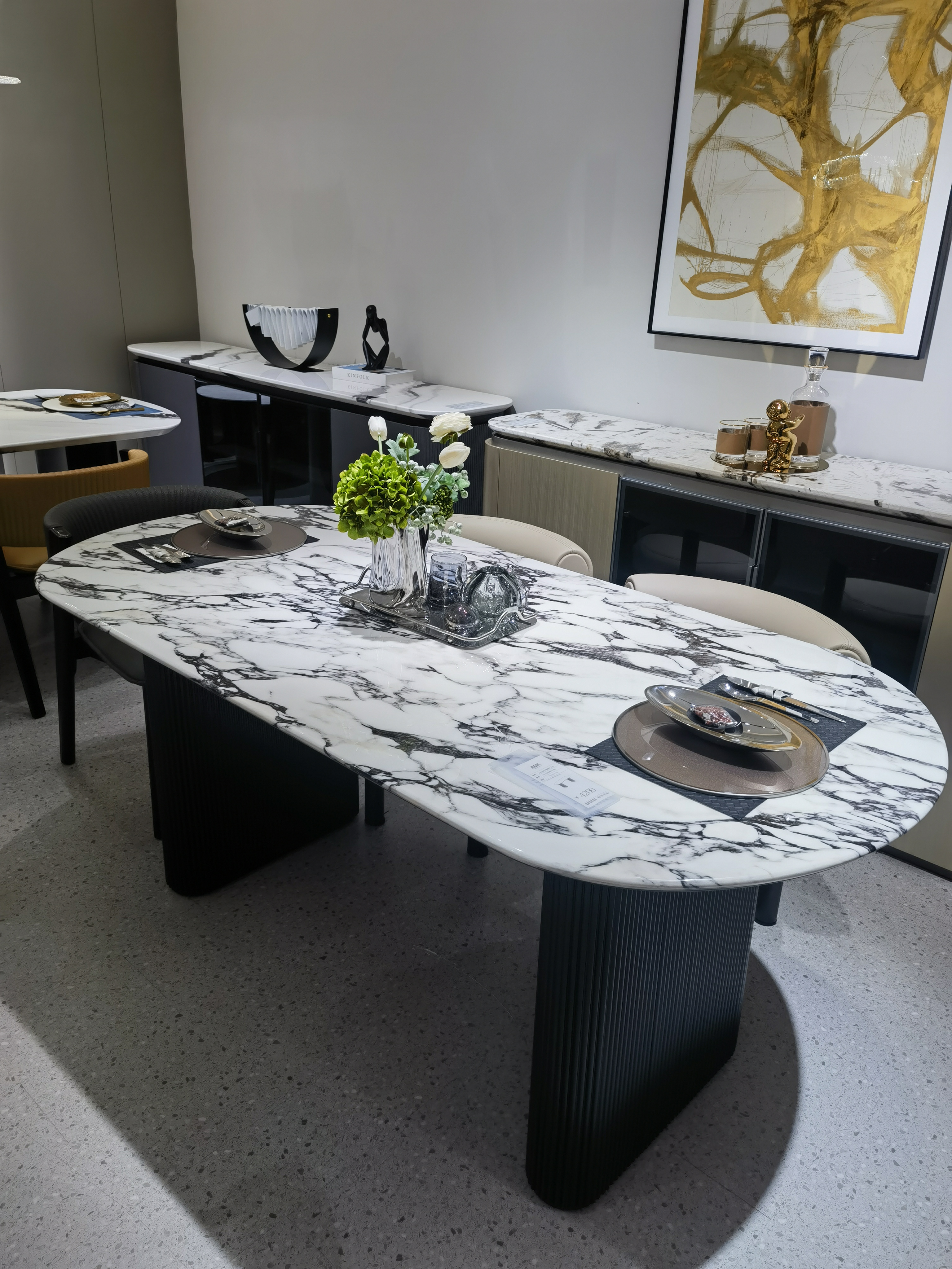 AK5685 MARBLE TOP DINING TABLE